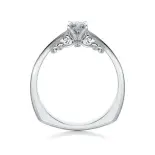 Pierścionek z białego złota z diamentem AJPZ_074